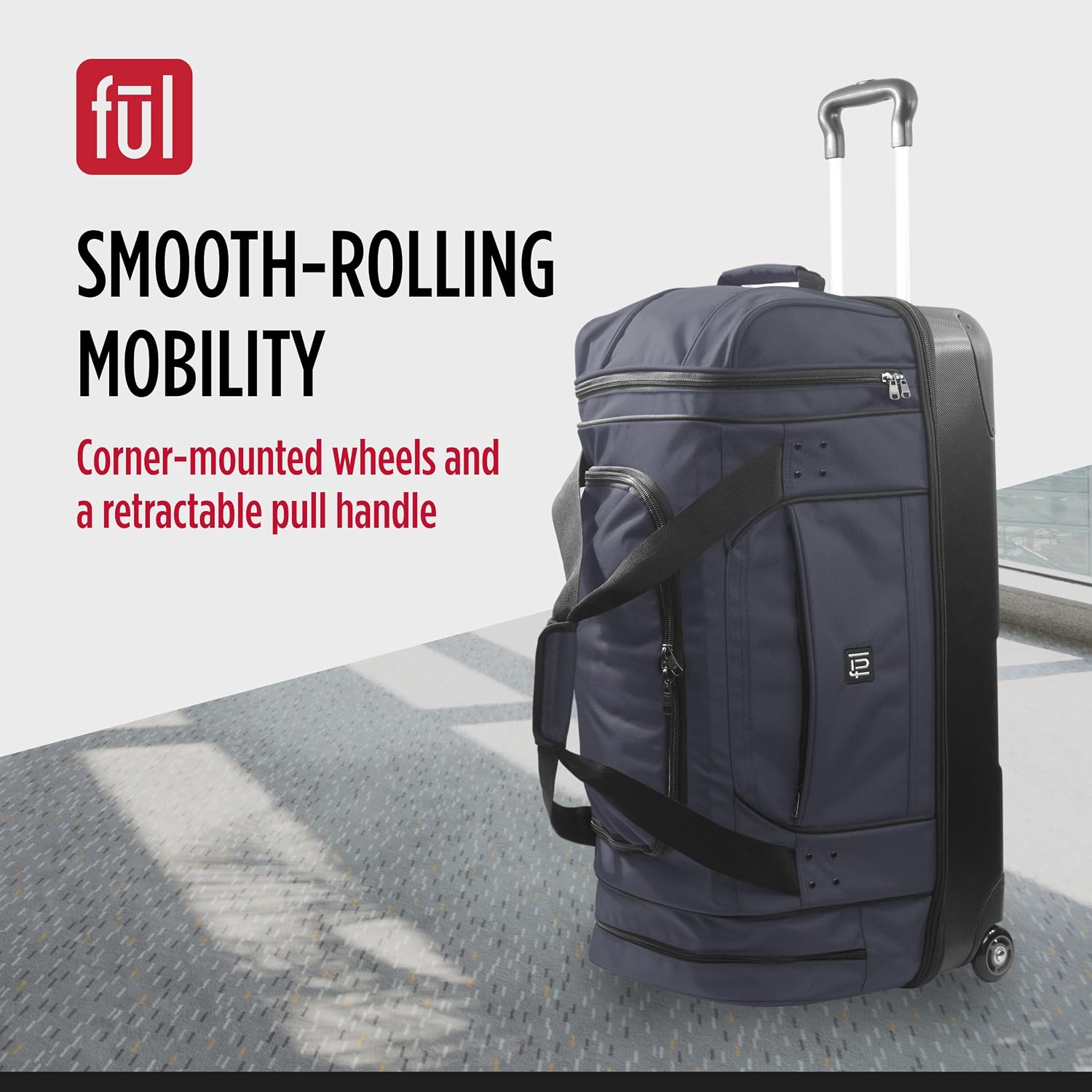 Workhorse Large Rolling Duffle Bag with Wheels | 30 Inch Checked Large Luggage Bag for Travel