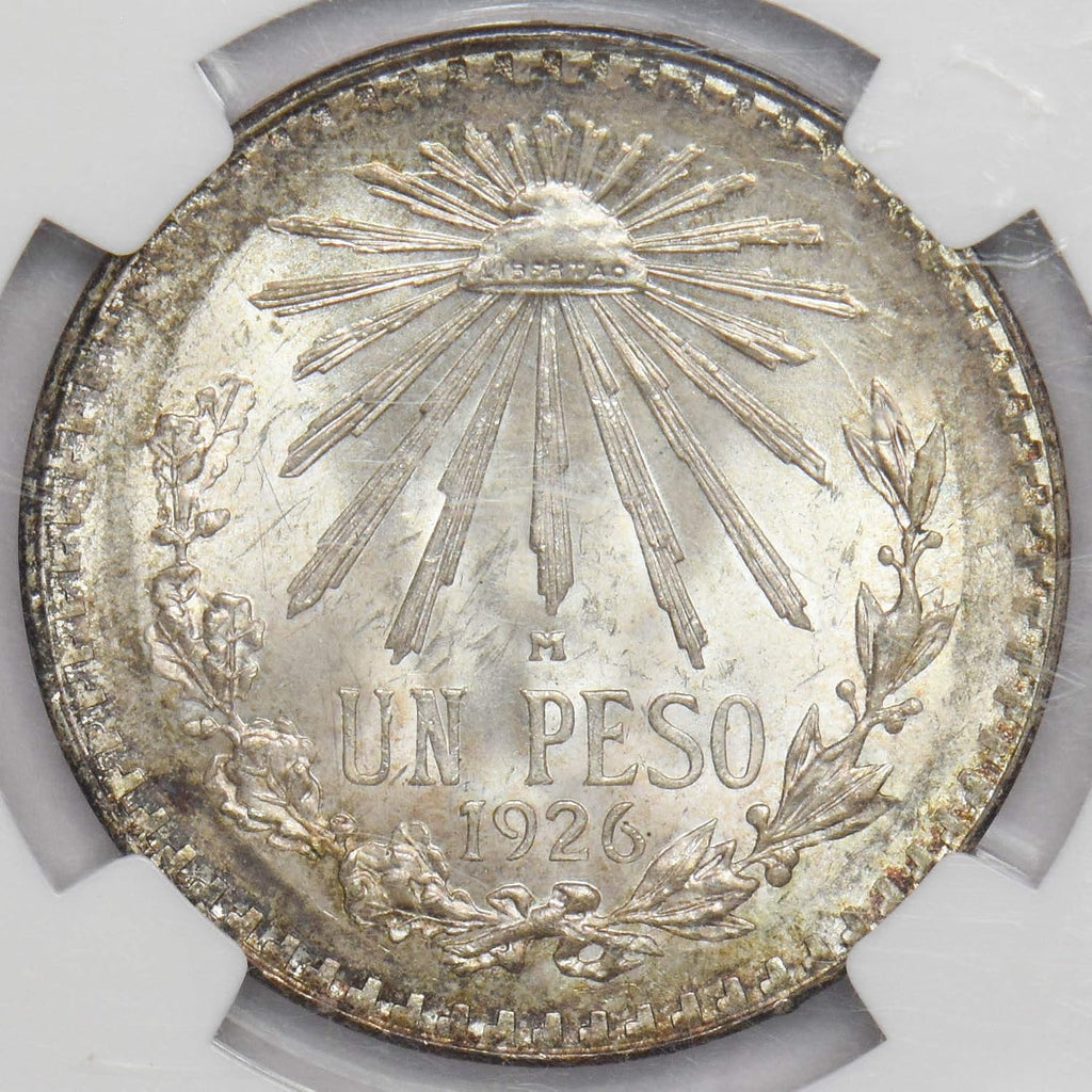 Collectible Coin Mexico 1926 M Peso Eagle animal NGC MS 64 key date in rare grade NG0976