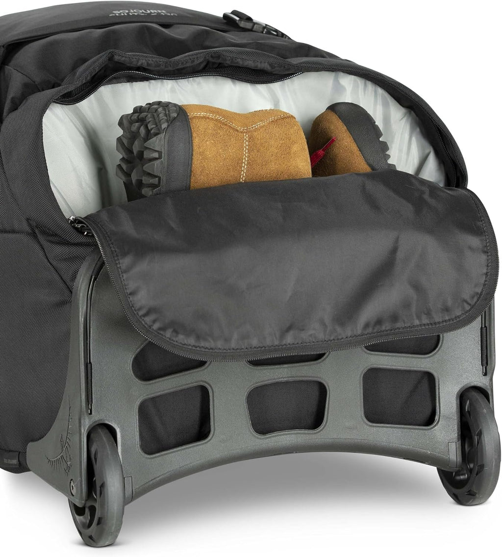 Osprey Sojourn Shuttle 36'/130L Wheeled Duffel Luggage, Koseret Green