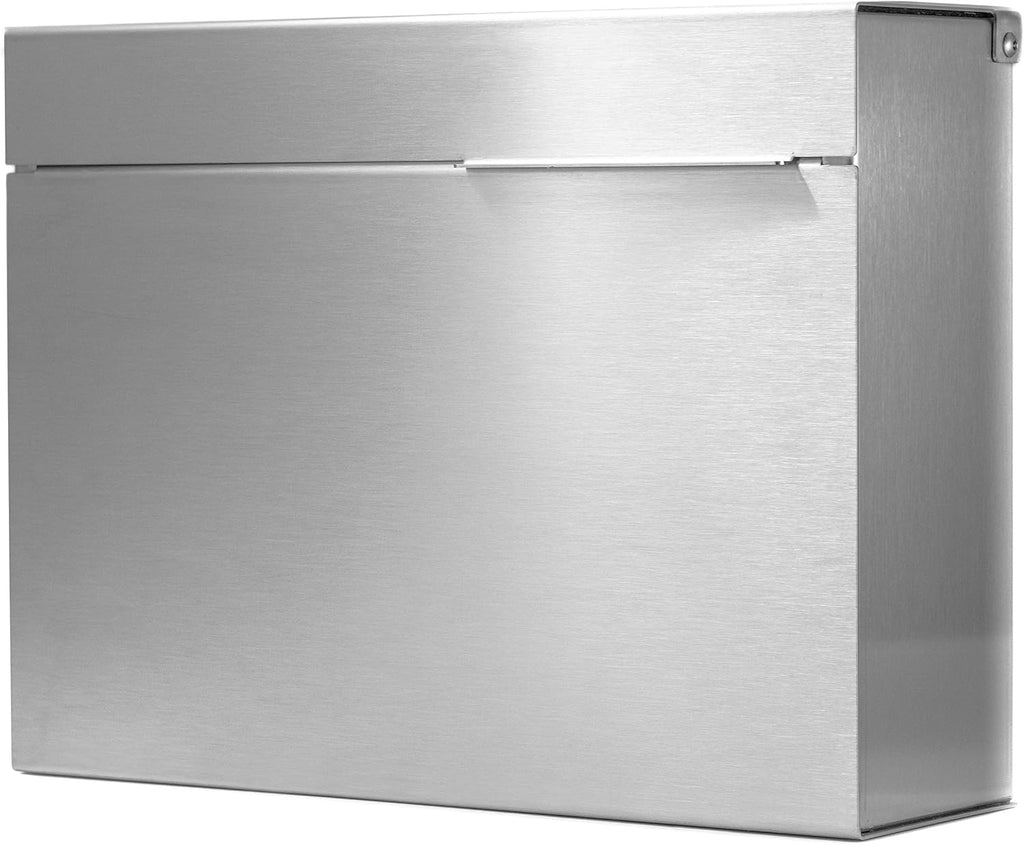 Vsons Modern Design Mailbox, Wall-Mount Mailbox Vsons Design Mitch SE (Brushed Stainless Steel with Engraved Numbers)
