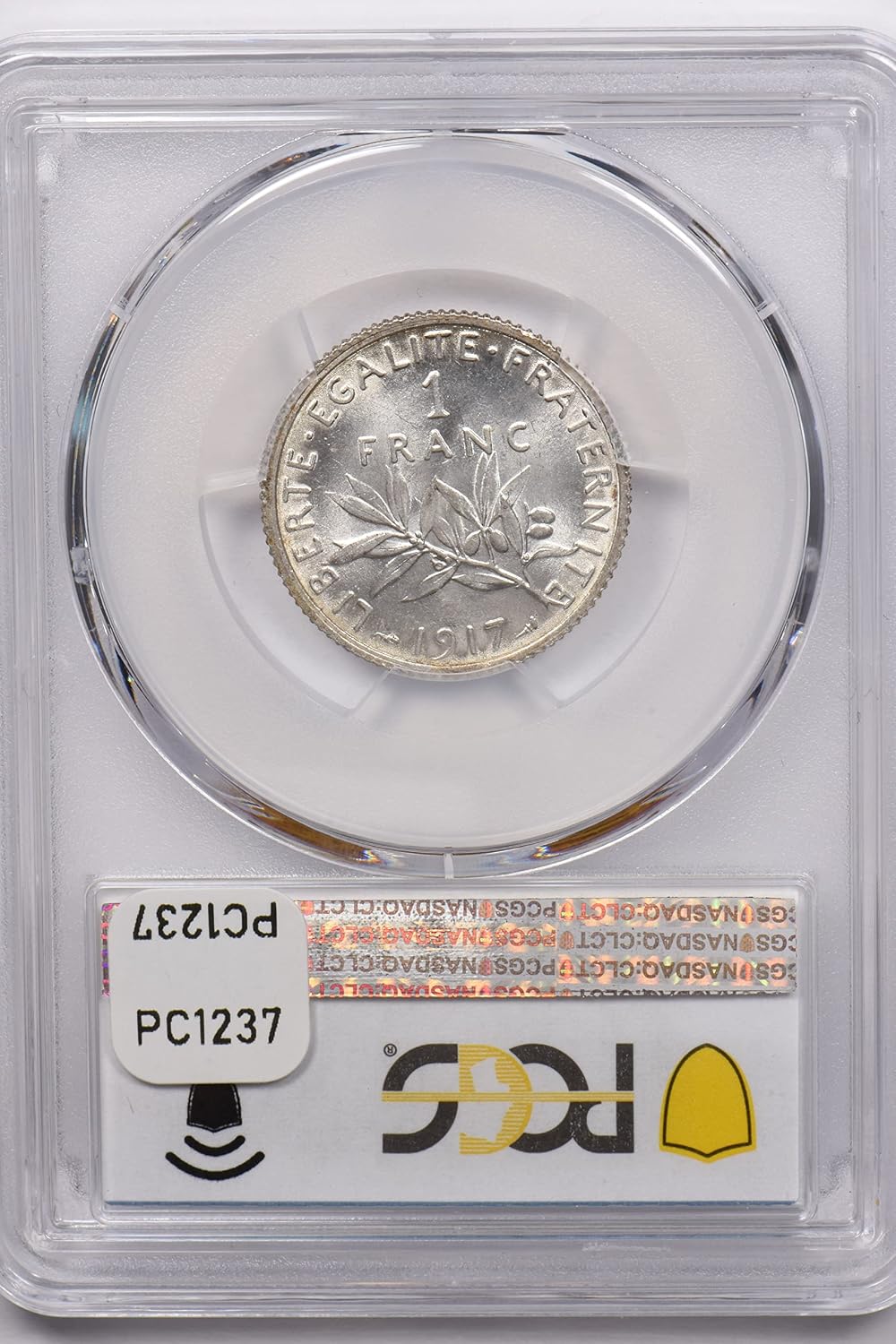 Collectible Coin France 1917 Franc PCGS MS 64 rare condition Gad-467 F-217 PC1237