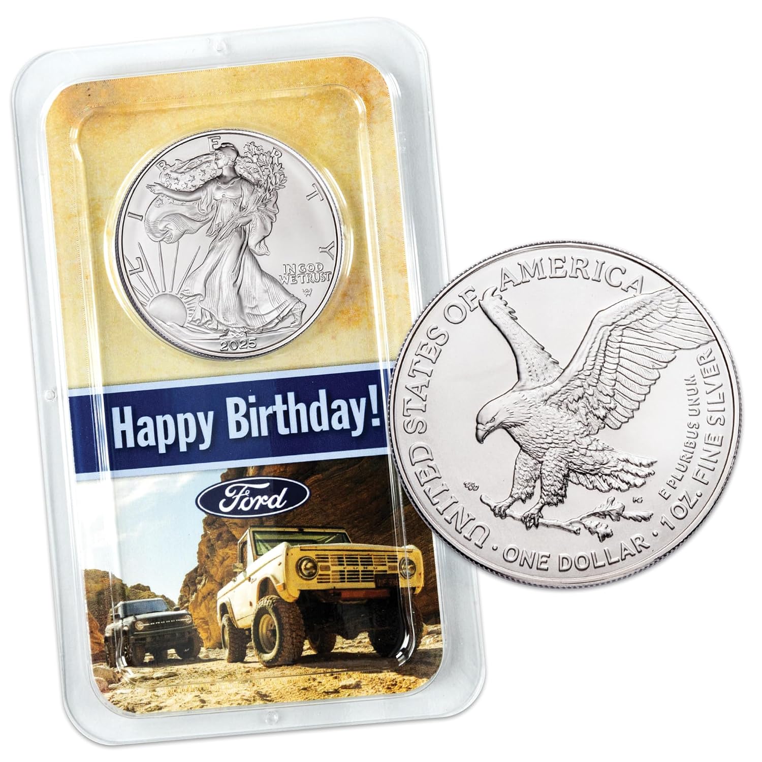 2025 Ford Happy Birthday American Silver Eagle Showpak