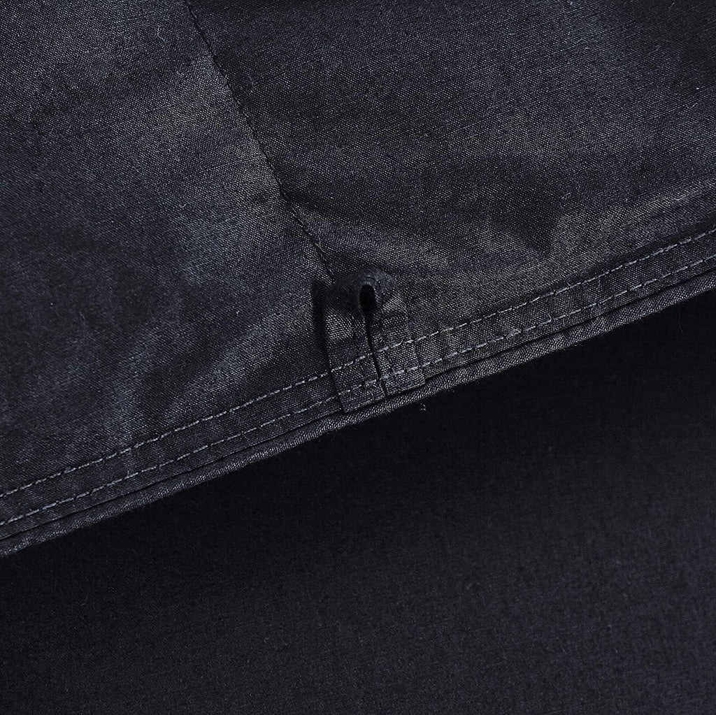 Luxurious Full/Queen Goose Down Comforter, Unique Black Solid, 600 Thread Count, 100% Egyptian Cotton Cover, 70 Oz Fill Weight, 750 Fill Power
