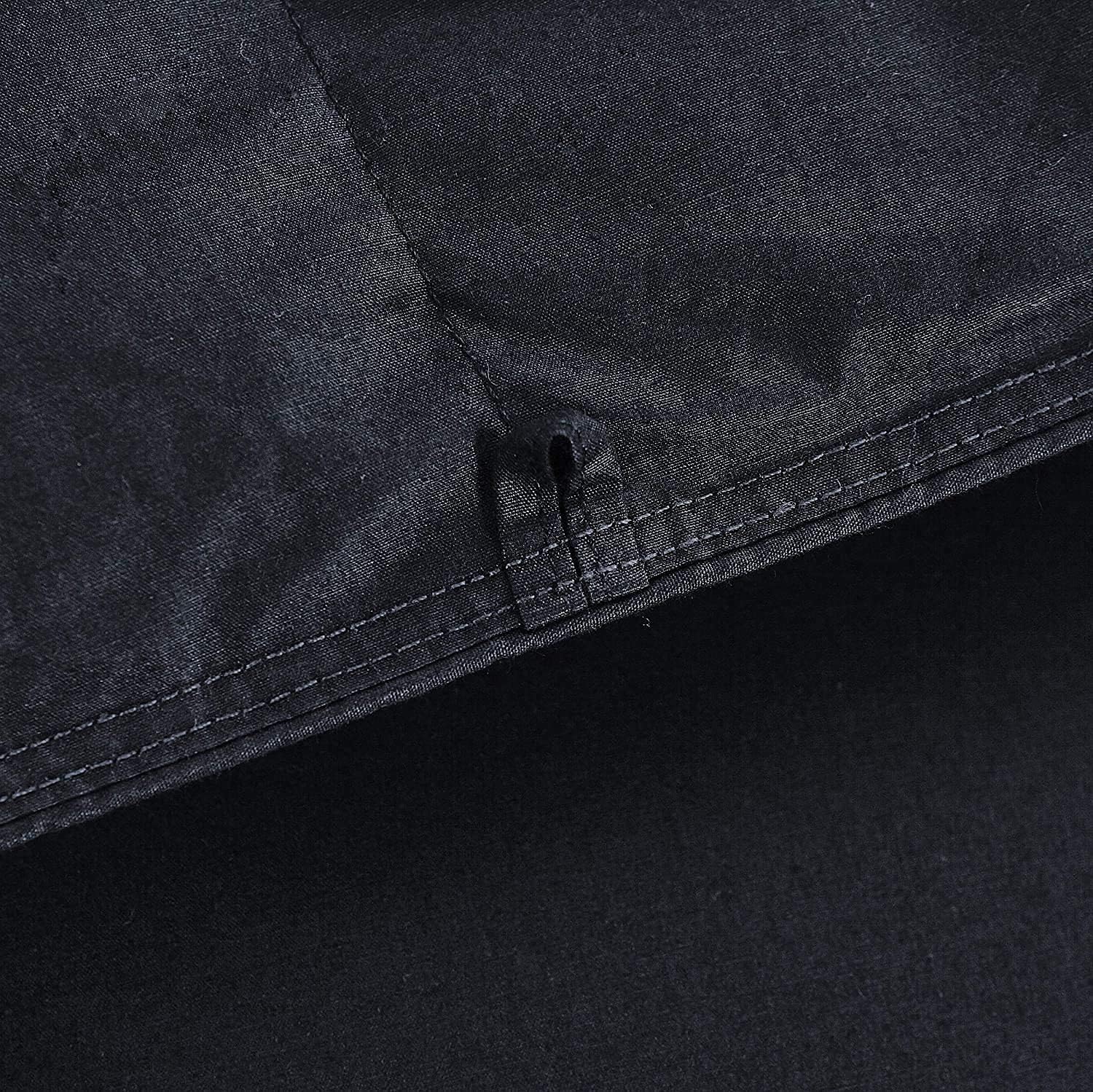 Luxurious Full/Queen Goose Down Comforter, Unique Black Solid, 600 Thread Count, 100% Egyptian Cotton Cover, 70 Oz Fill Weight, 750 Fill Power