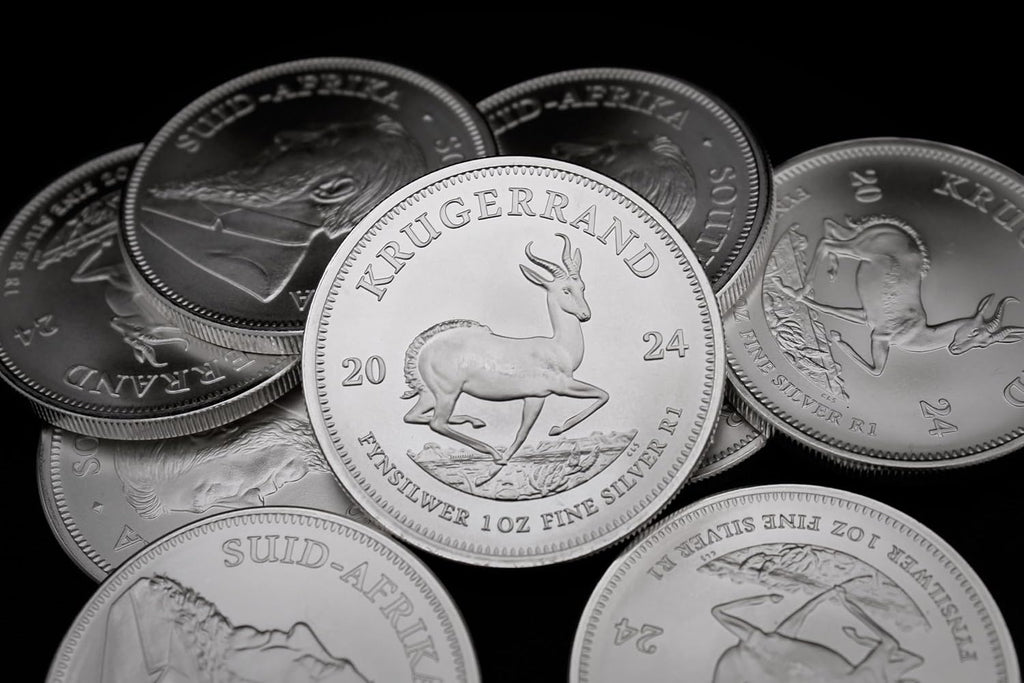 2017 - Present (Random Year) 1 oz South African Silver Krugerrand Coin Brilliant Uncirculated with a Certificate of Authenticity 1oz Seller BU