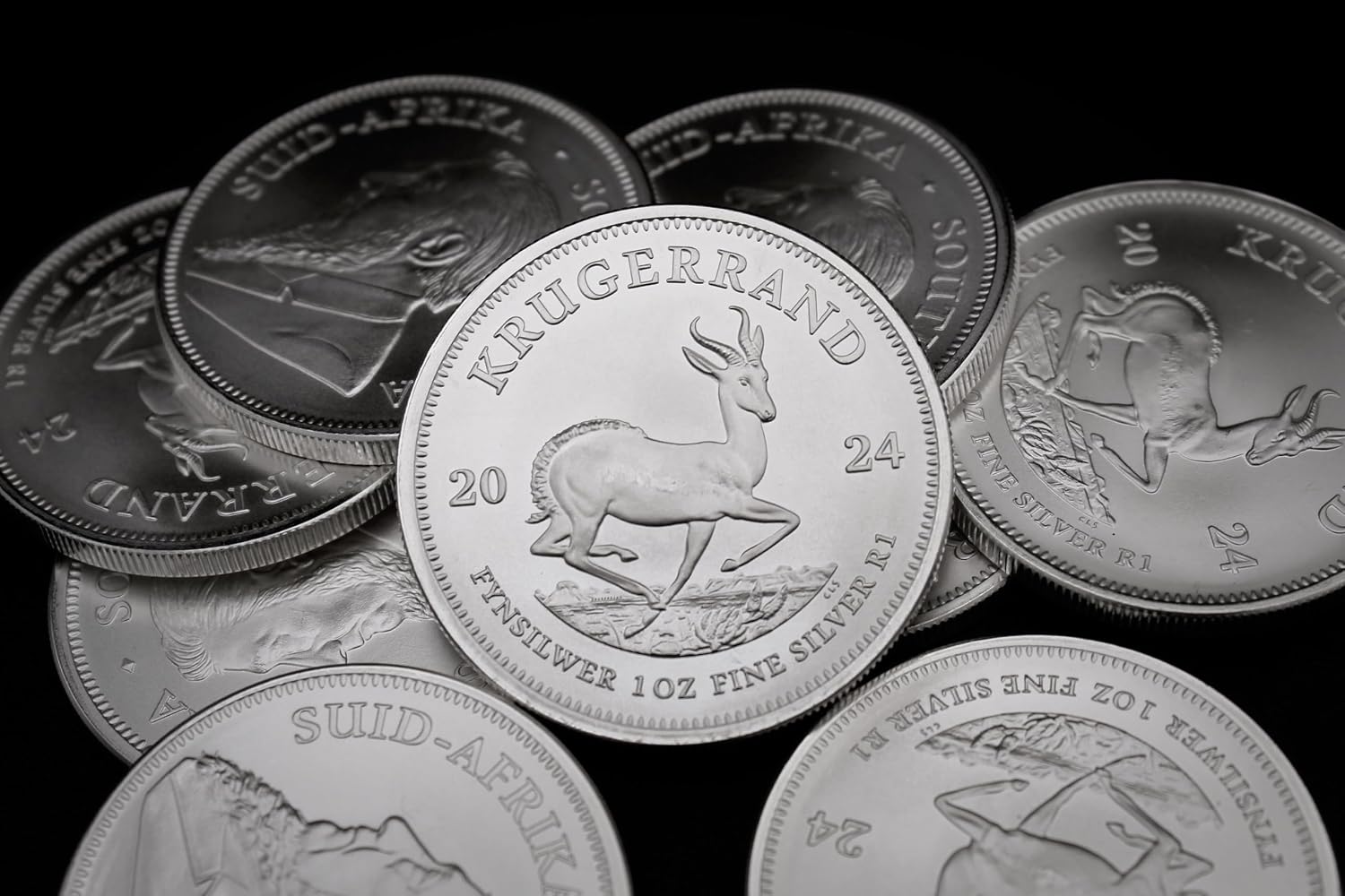 2017 - Present (Random Year) 1 oz South African Silver Krugerrand Coin Brilliant Uncirculated with a Certificate of Authenticity 1oz Seller BU