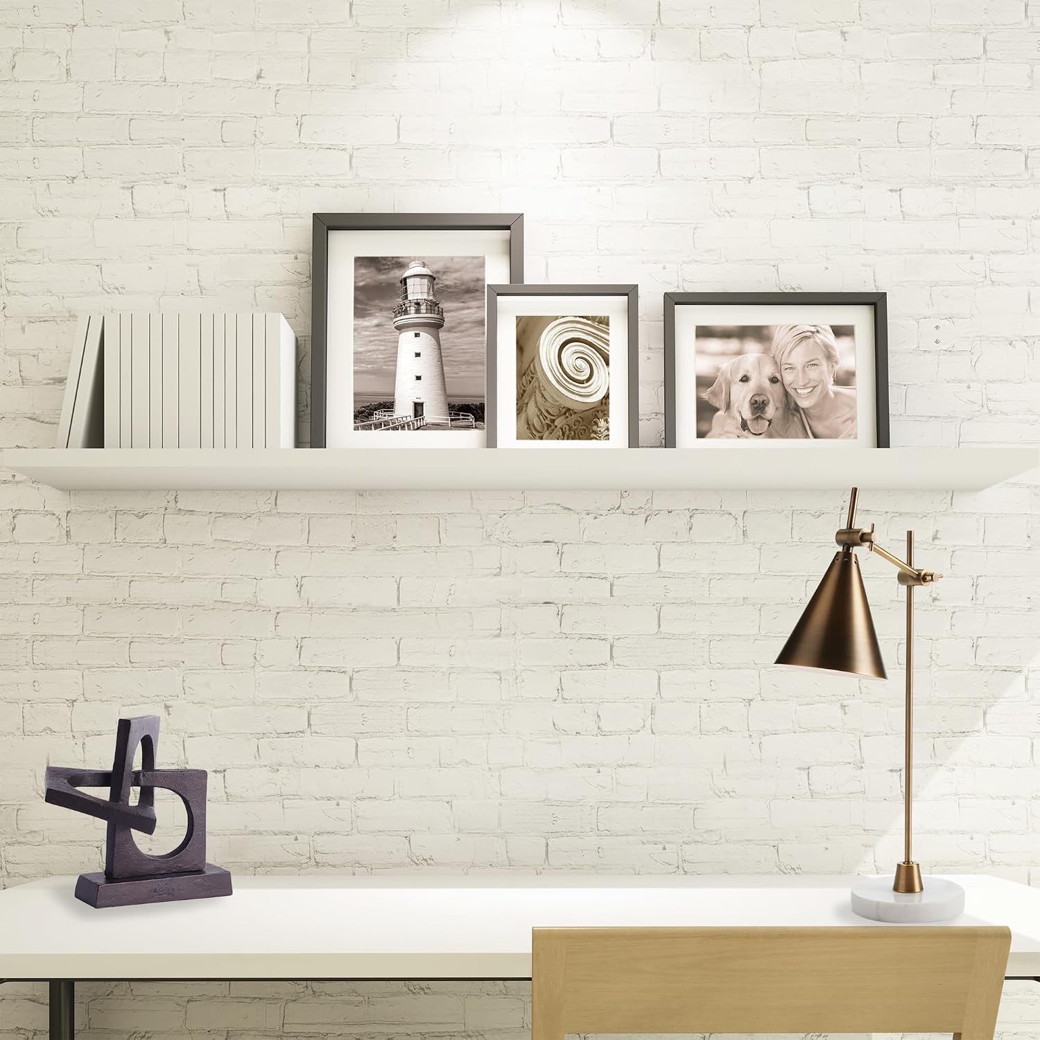 Napa Home & Garden Arnoldi Desk Lamp White Marble