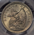 Collectible Coin Chile 1933 Peso Andean Condor animal PCGS MS66 rare this grade PC0778