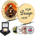 Custom Challenge Coin with Logo Text Photo – Personalized Double-Sided Metal Coin for Men Women (20)
