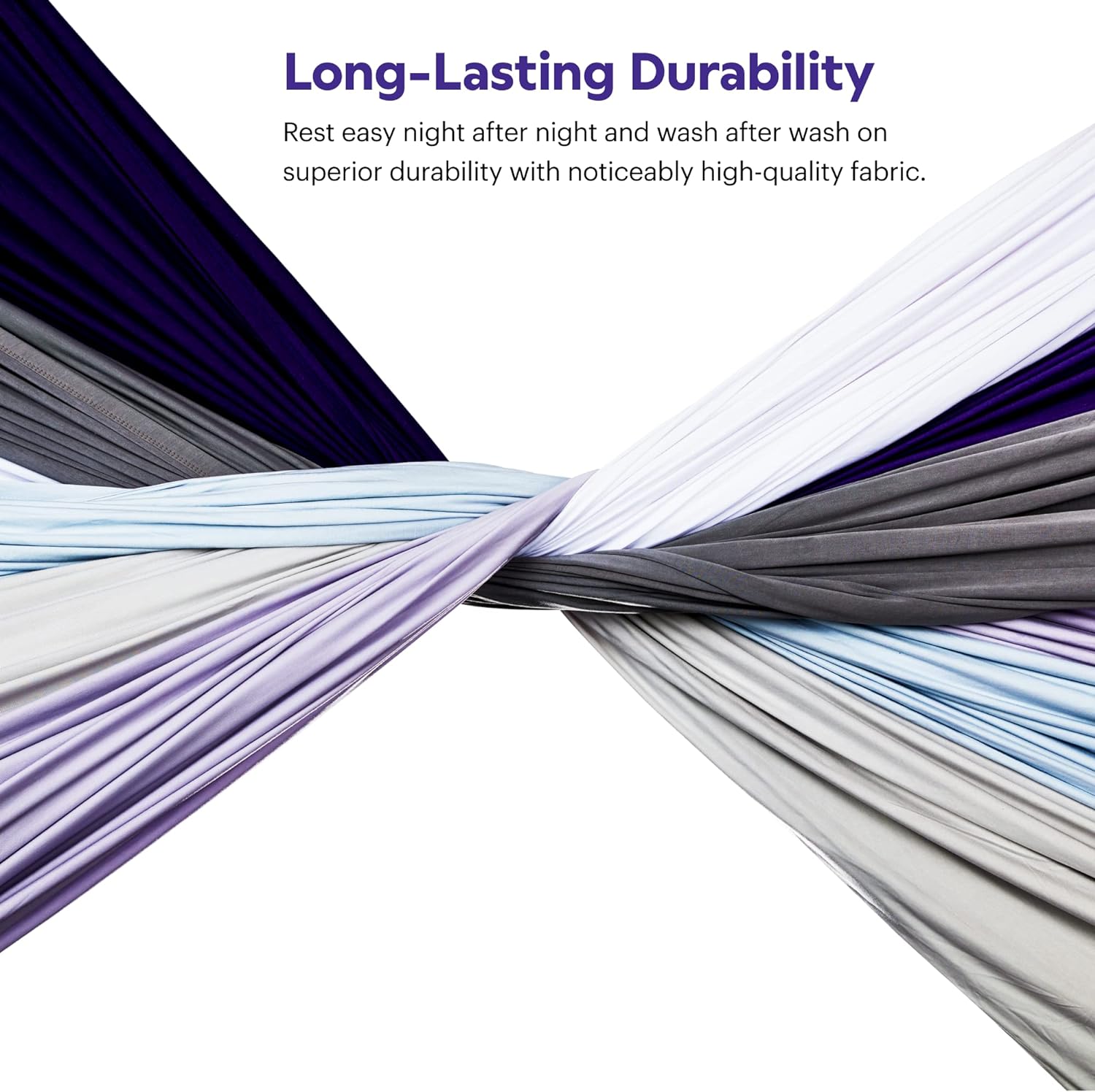 Purple SoftStretch Sheets, Twin/Twin XL, Rayon Blend, Moisture-Wicking, True White, Fits Other Mattresses, Stretch for Adaptive Support