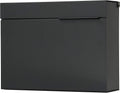 Vsons Modern Design Mailbox, wall-Mount Mailbox Vsons Design Mitch B (Aluminum Black Powder Coated) (Black)