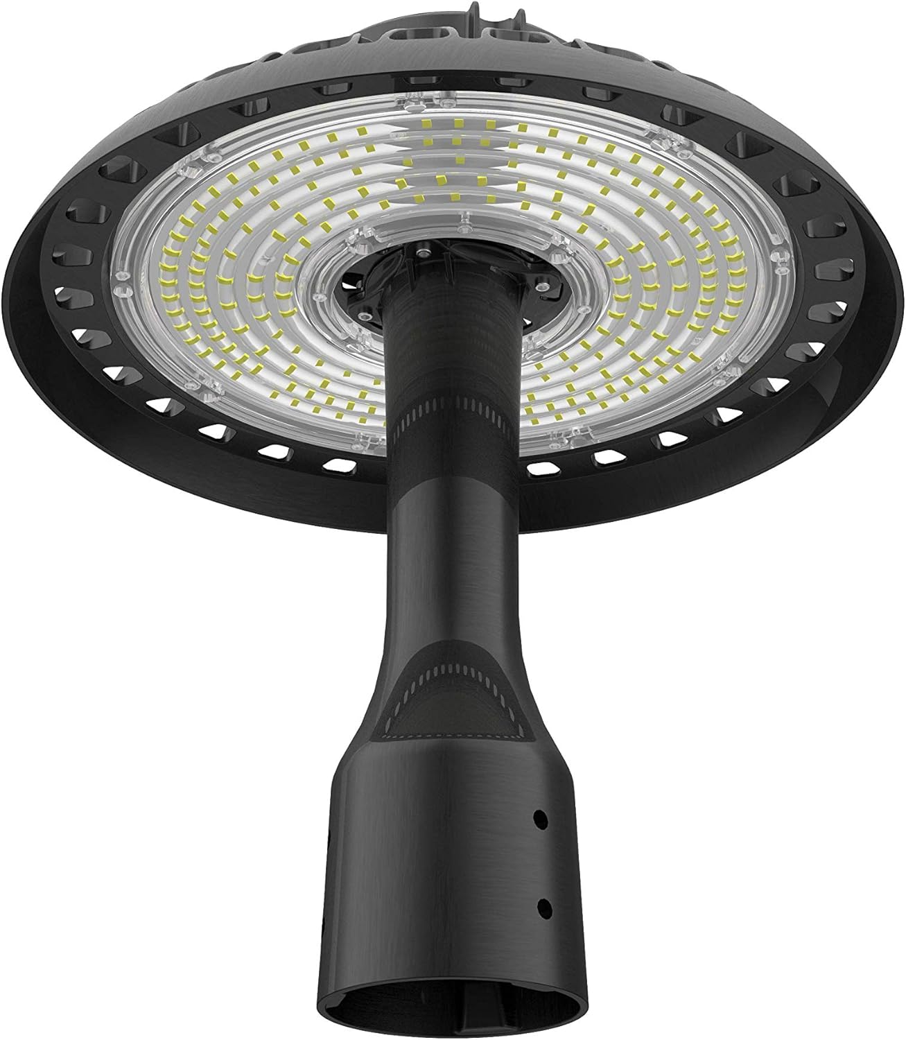 Post Top Light 150W LED Area Light 16000Lm Pure White (500W Equivalent) Garden Pole Lights Outdoor Post Top Lamps Pathway Pole Light Fixture for Street Yard Garden