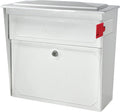 Mail Boss 7179 Townhouse Locking Security Wall Mount Mailbox, Alpine White