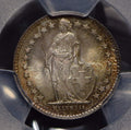 Collectible Coin Switzerland 1951 1/2 Franc PCGS MS67 blasting luster rare grade PC0565
