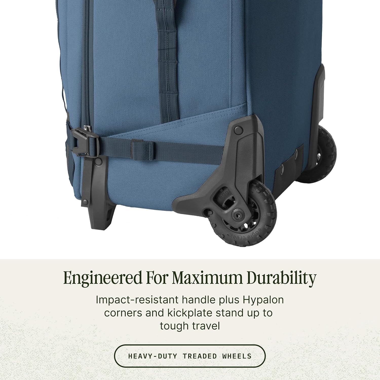 Eagle Creek Gear Warrior XE 2-Wheel Luggage to Keep Travel Items Organized - Smooth Rolling Wheels - Telescoping Handle - Padded Laptop Pocket - Blue Jay - 27'