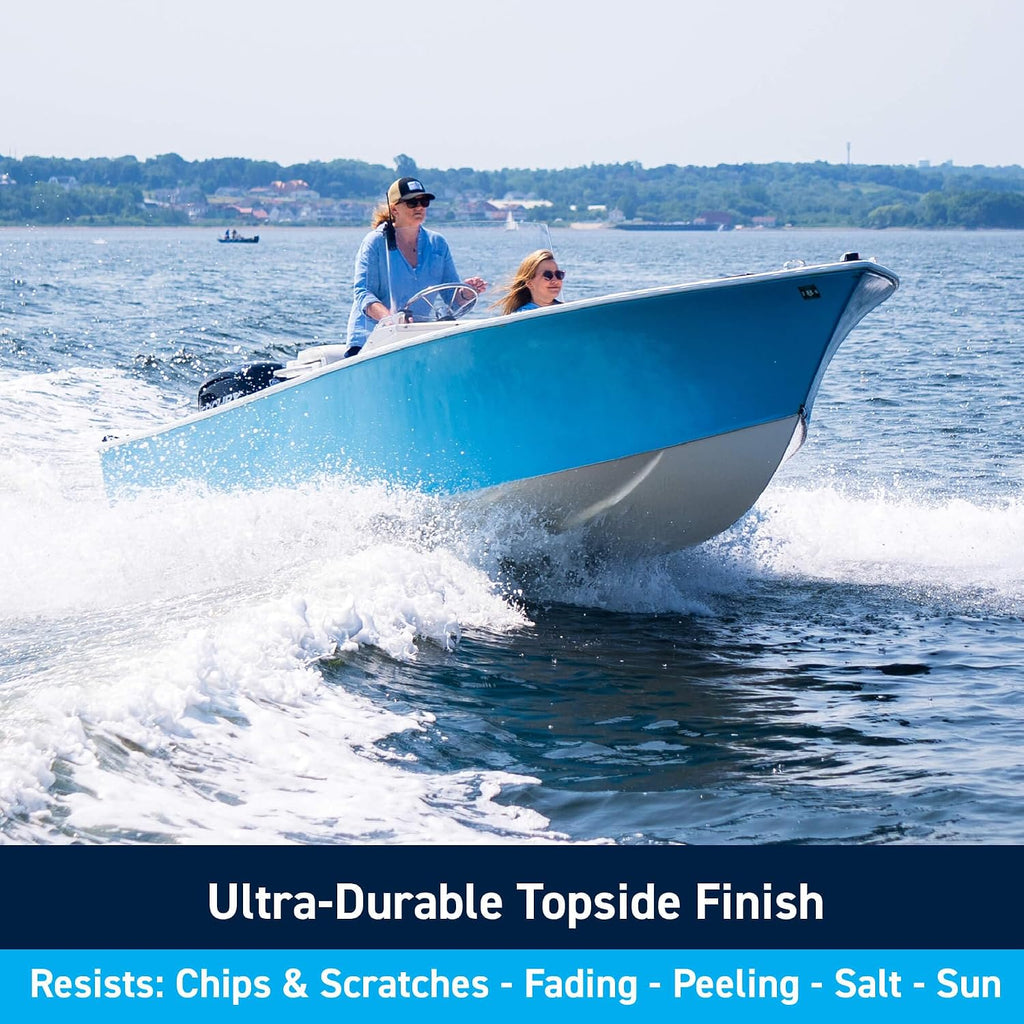 TotalBoat Wet Edge Topside Marine Paint Premium Polyurethane Coating for Boats, RVs, Exterior Trim, Fiberglass, Metal, and Wood (Flat Gray, Gallon)