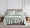 Linen Closet Luxury Cotton 1000 Thread Count Egyptian Cotton 4-Piece Sheet Set, King, Light Green