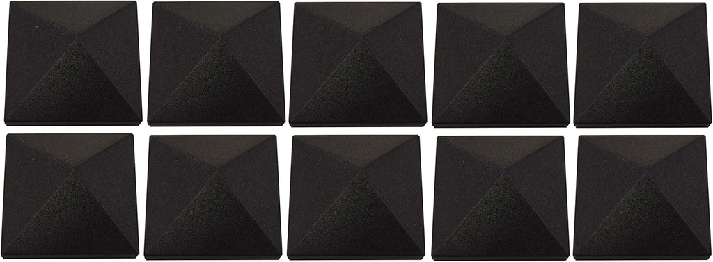 RMP 6 Inch x 6 Inch Pyramid Style Square Cap for Fences, Mailboxes or Deck Posts (10 Pack)