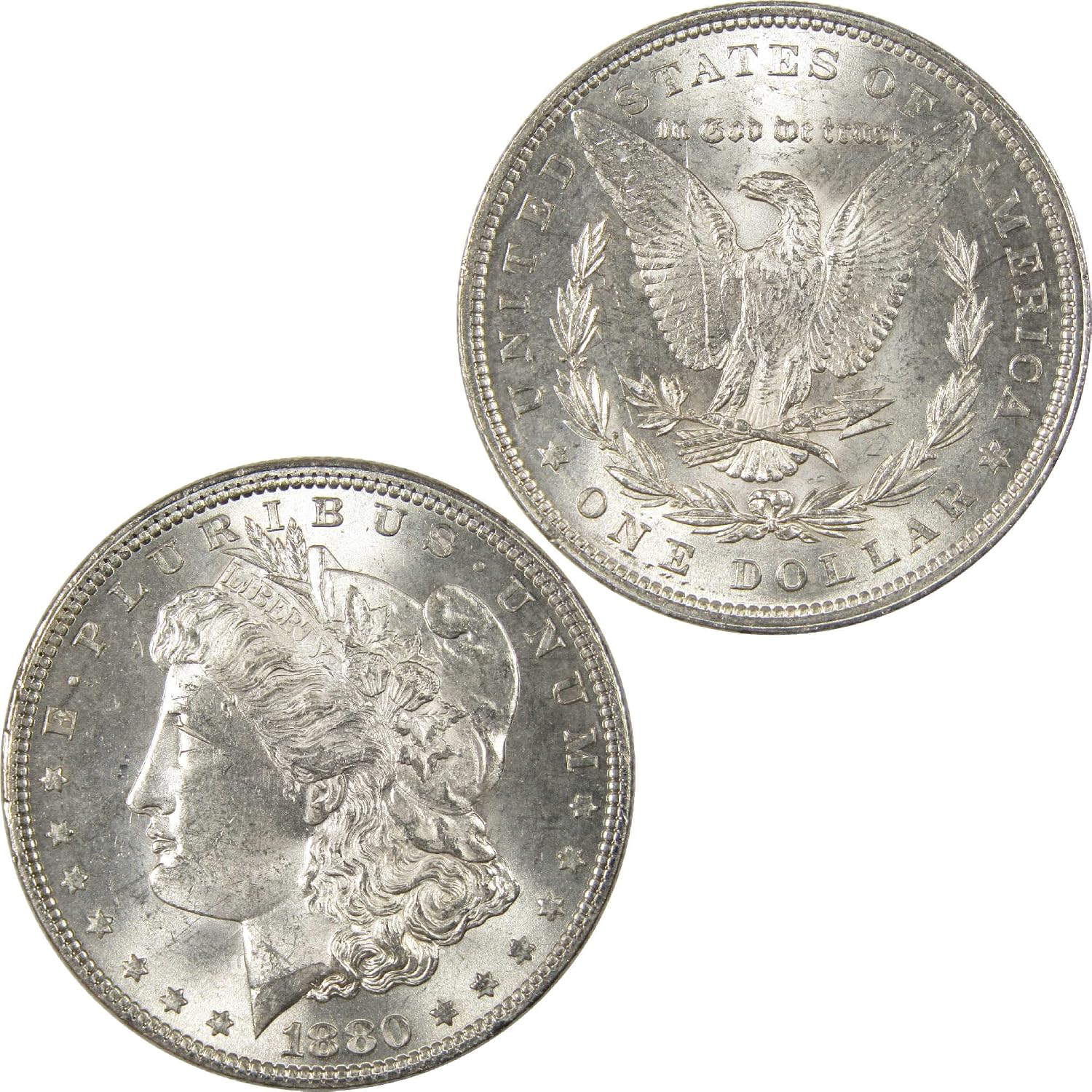 1880 Morgan Dollar BU Choice Uncirculated Silver $1 Coin