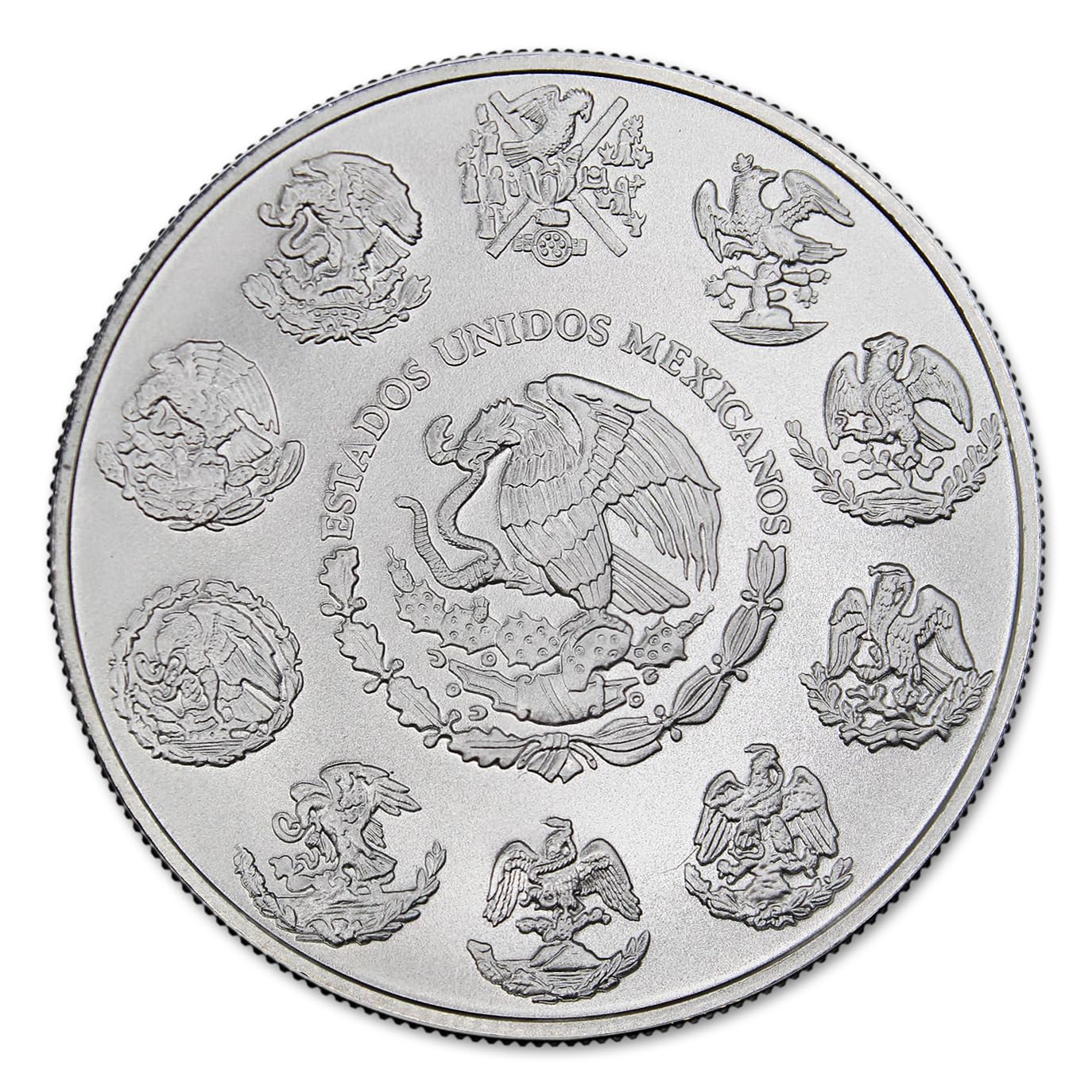 1982 - Present (Random Year) 1 oz Mexican Silver Libertad Coin Brilliant Uncirculated with Certificate of Authenticity - Moneda de Plata Pura de Ley 1 Onza Seller BU