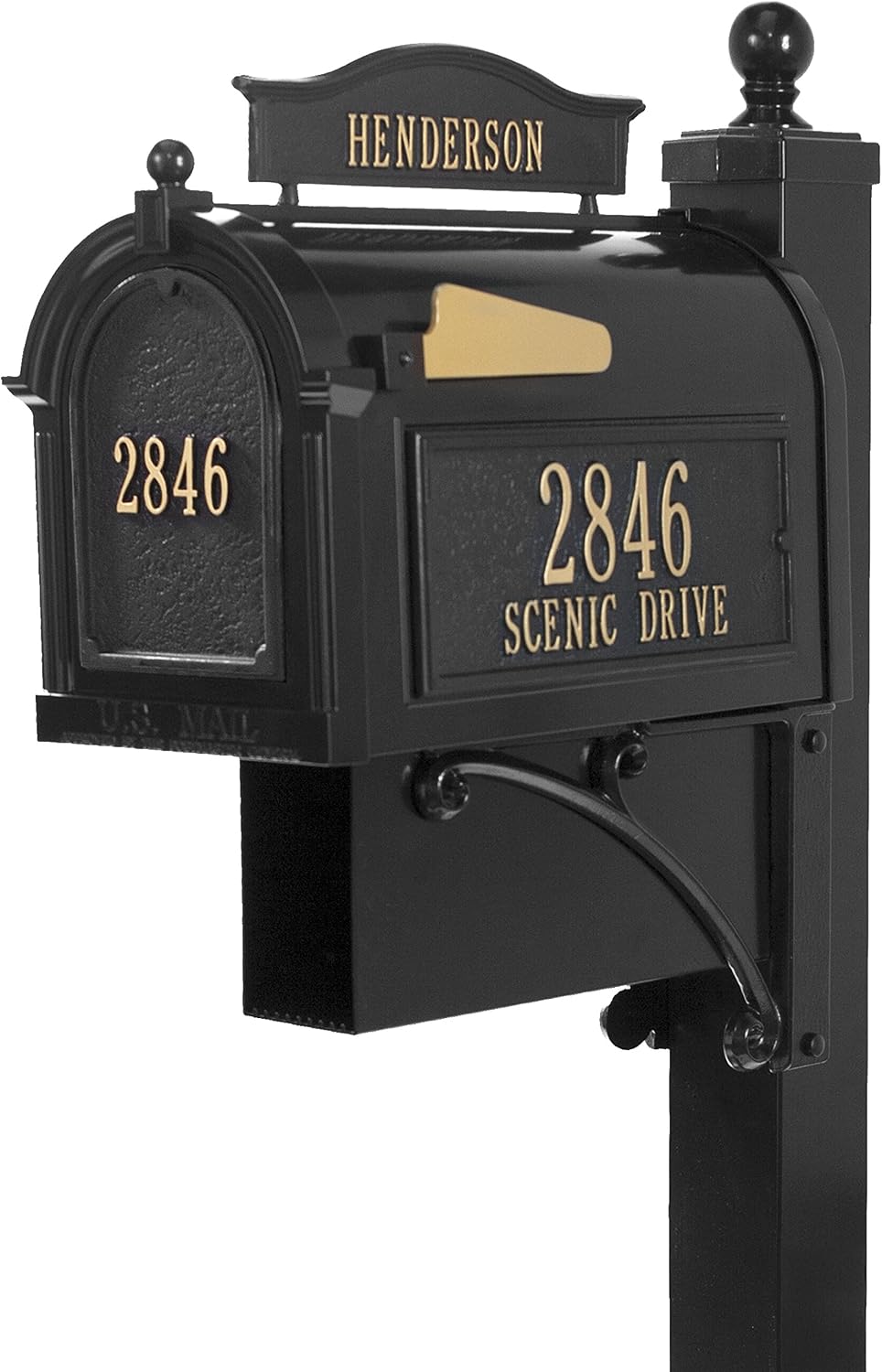 Whitehall™ Personalized Whitehall THE Ultimate Mailbox & Post Package (4 Colors Available)