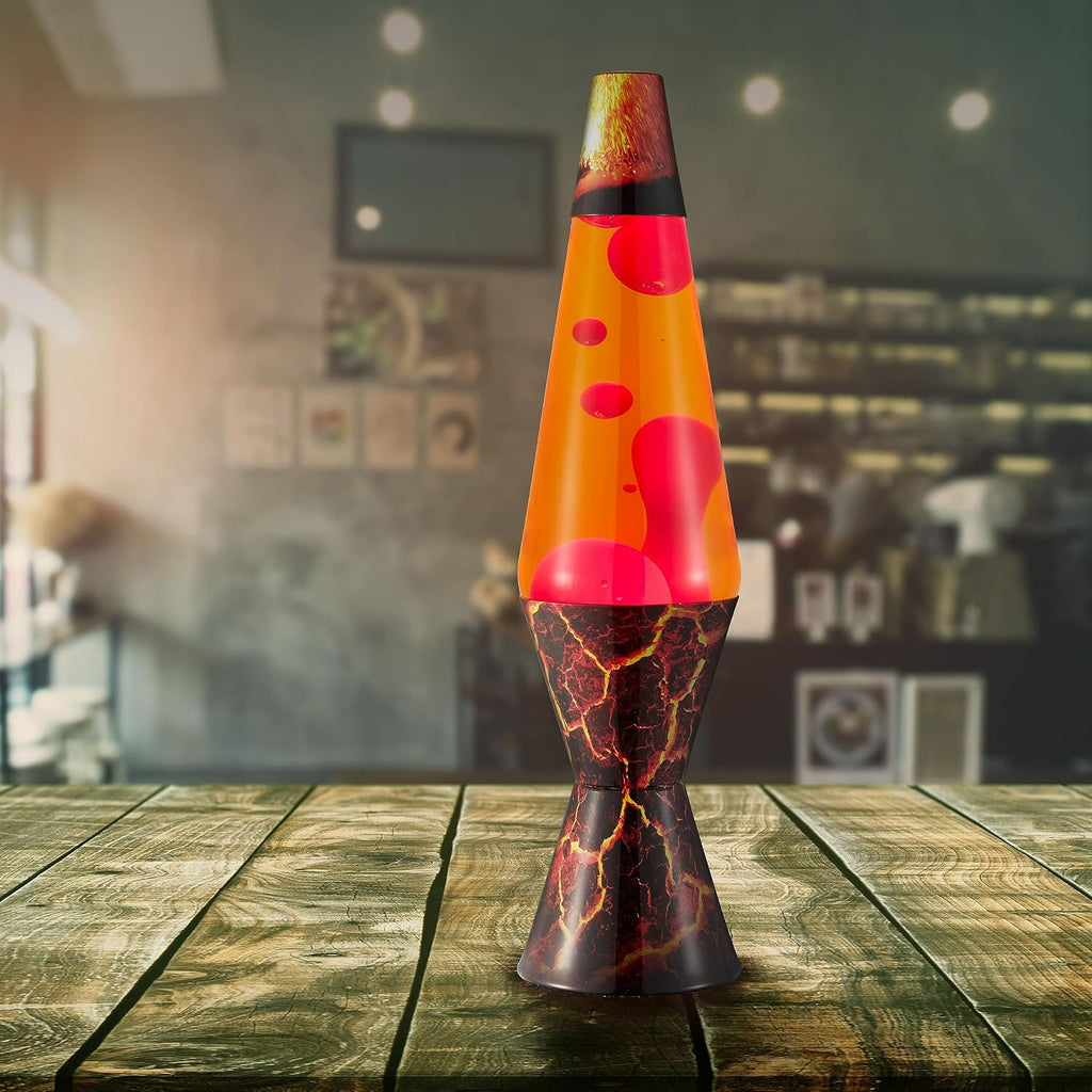 Lava The Original Lamp - 14.5' Volcanic Crags - Classic Liquid Motion Lamp - Red Wax and Orange Liquid - #2078 (Amazon Exclusive),(Pack of 4)