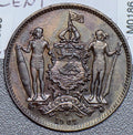 Collectible Coin M0186 Malaya and British Borneo 1907 H Cent rare in high grade