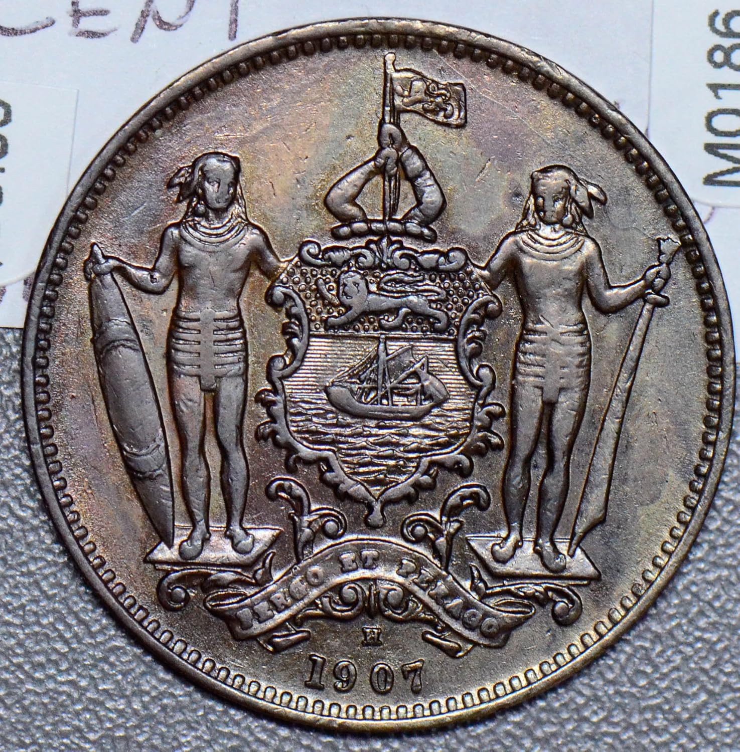 Collectible Coin M0186 Malaya and British Borneo 1907 H Cent rare in high grade