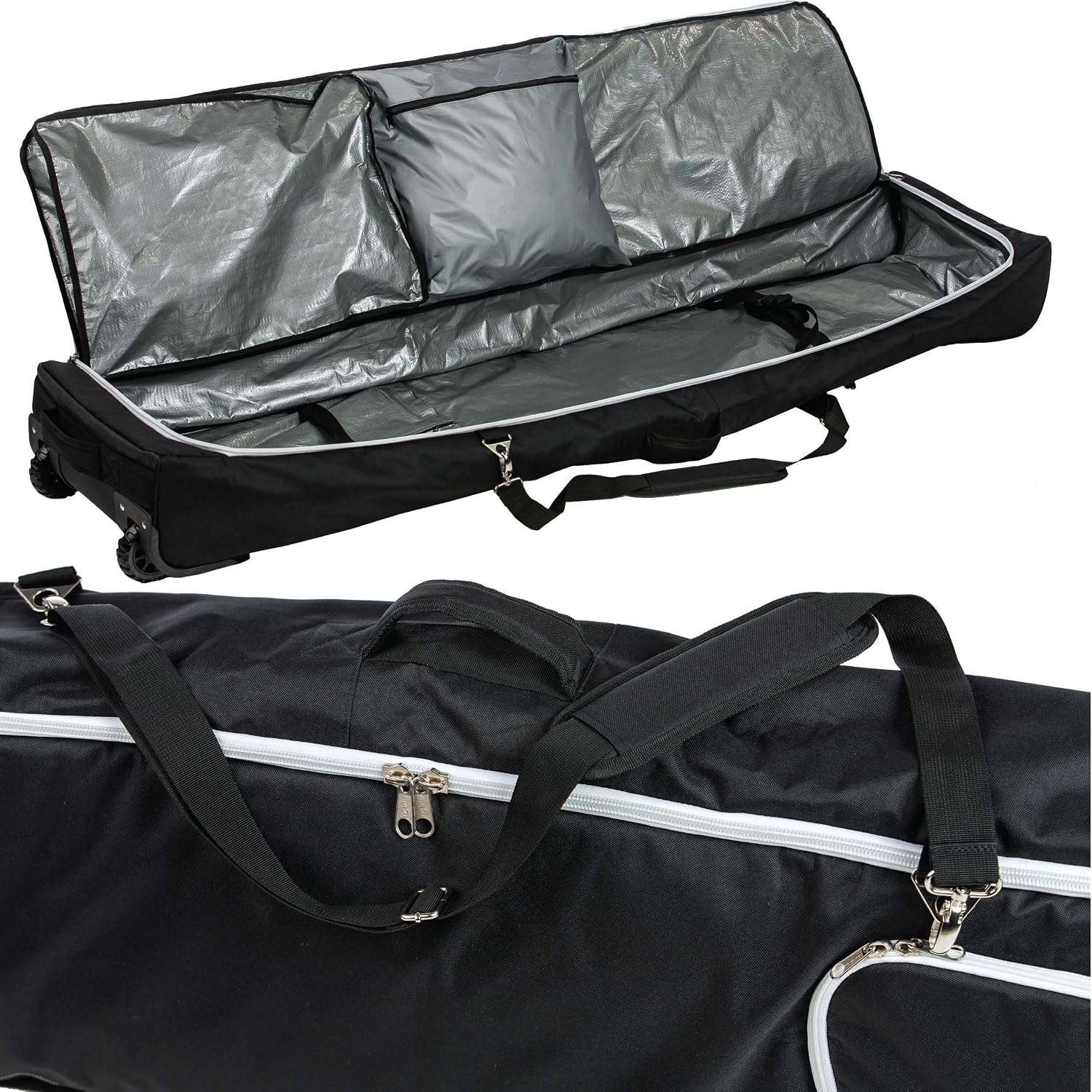 Athletico Conquest Padded Snowboard Bag With Wheels - Travel Bag for Single Snowboard and Snowboard Boots