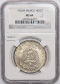 Collectible Coin Mexico 1926 M Peso Eagle animal NGC MS 64 key date in rare grade NG0976