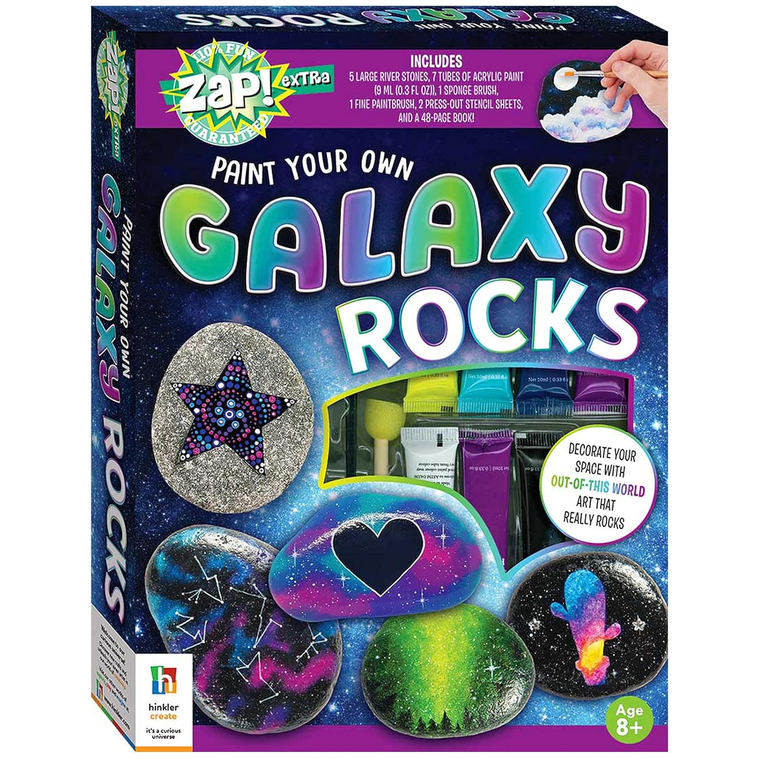 Zap! Extra Galaxy Rock Painting