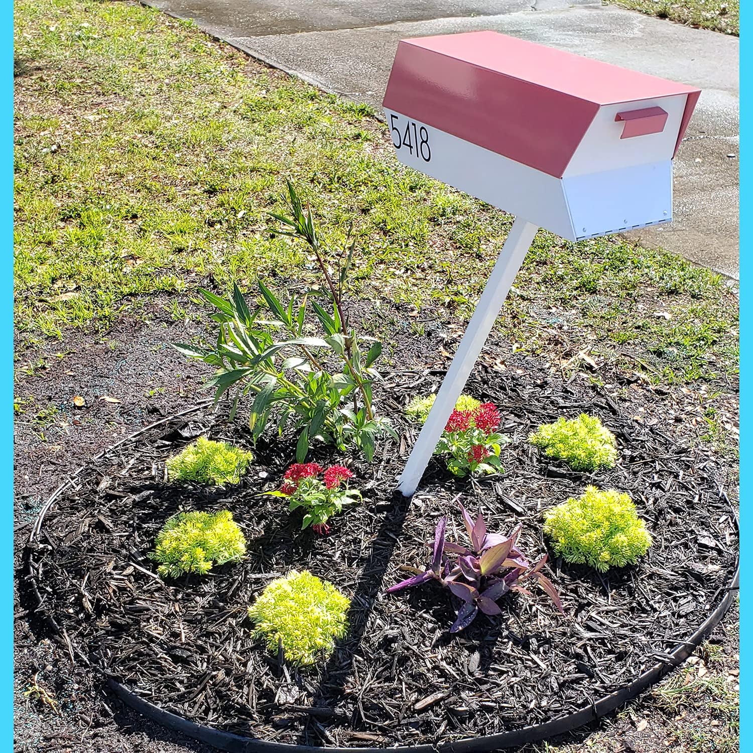 modbox USA Modern Curbside Mailbox Post (White)