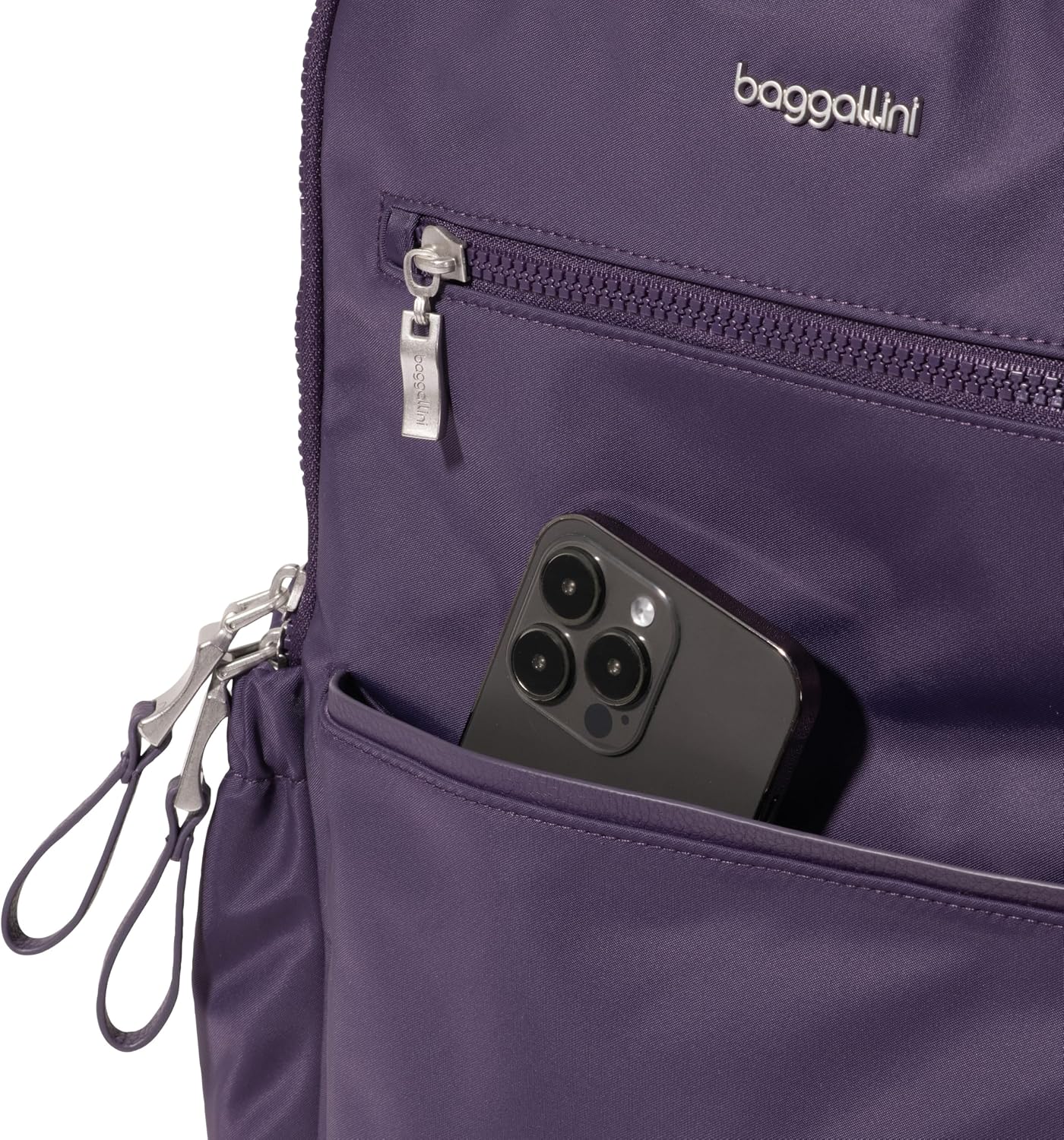 Baggallini Tribeca Expandable Laptop Backpack - 15'x11' Lightweight RFID Computer Bag for Work & Travel with Luggage Sleeve