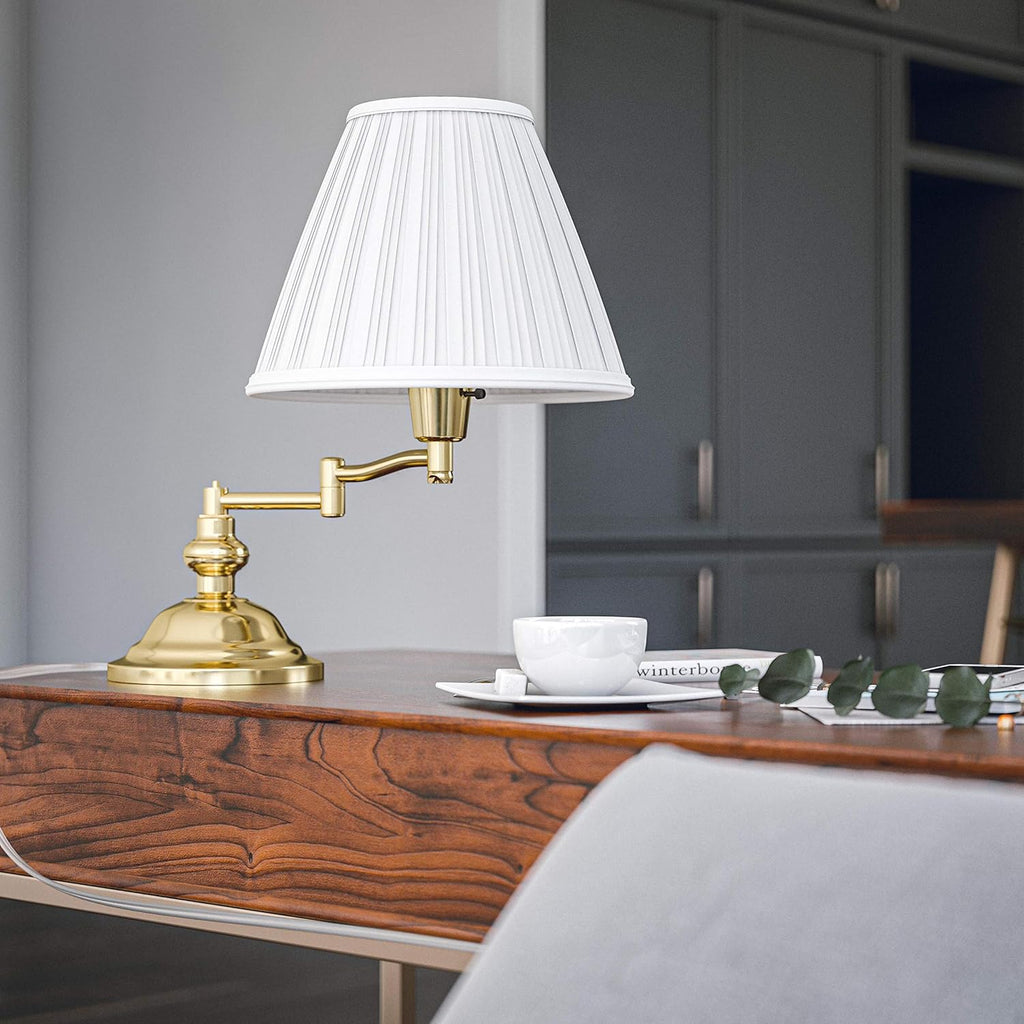Kenroy Home 30163 Desk Lamps, Polished Brass 12.70x9.60x12.40