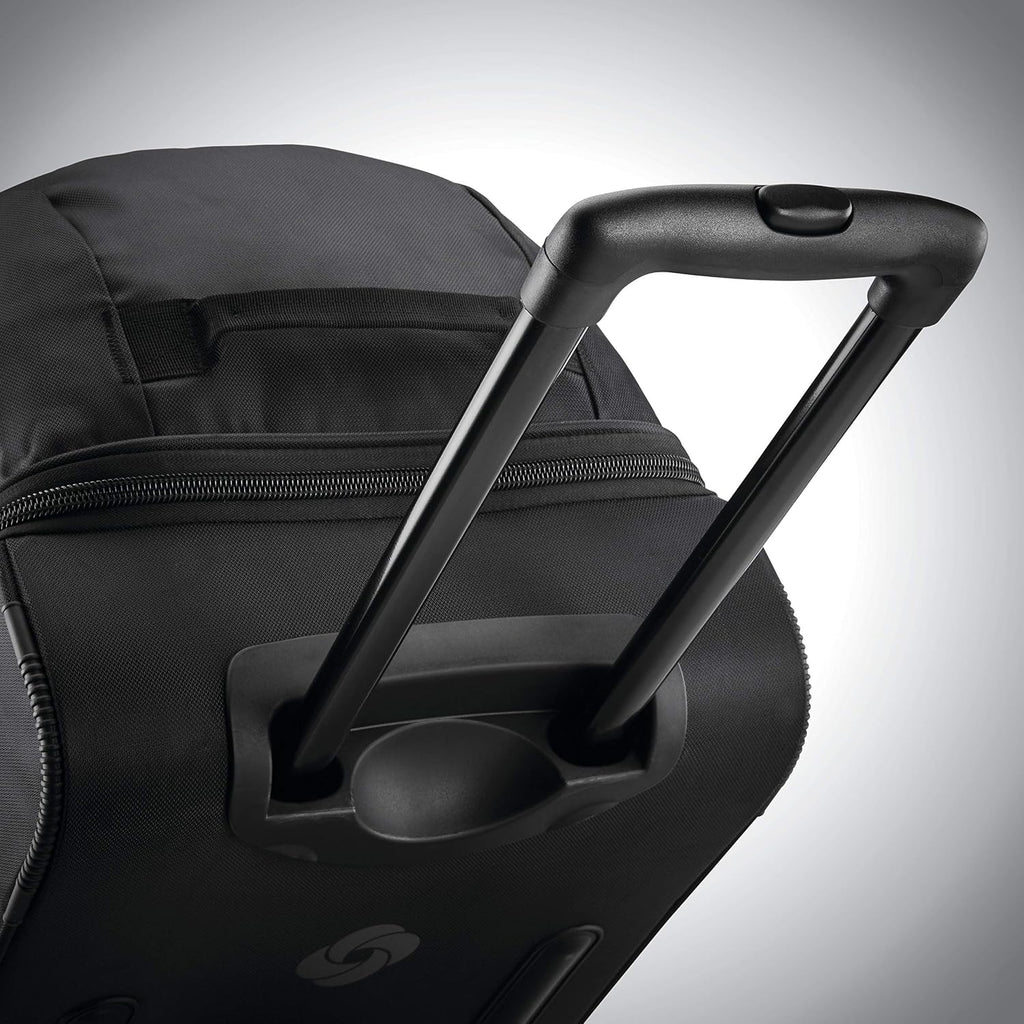 Samsonite Andante 2 Wheeled Duffel Bag – 28-Inch Durable Rolling Luggage with Inline Skate Wheels, Push-Button Handle & Spacious Compartments – Travel-Friendly and Lightweight - All Black