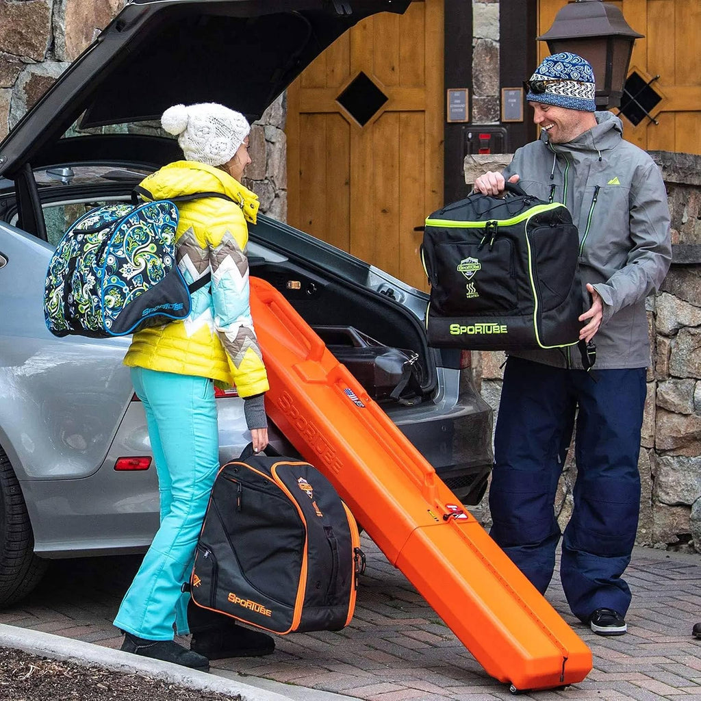 Sportube Series 1 Ski Case – Protective Travel Case for One Pair of Alpine Skis and Gear or Two Pairs of Nordic Skis and Gear