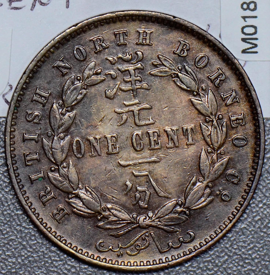 Collectible Coin M0186 Malaya and British Borneo 1907 H Cent rare in high grade