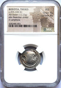 GR 395-338 BC Classical Era, Ancient Greek Amphora and Shield Silver Coin, Rare Antique Coins AR Stater About Uncirculated NGC