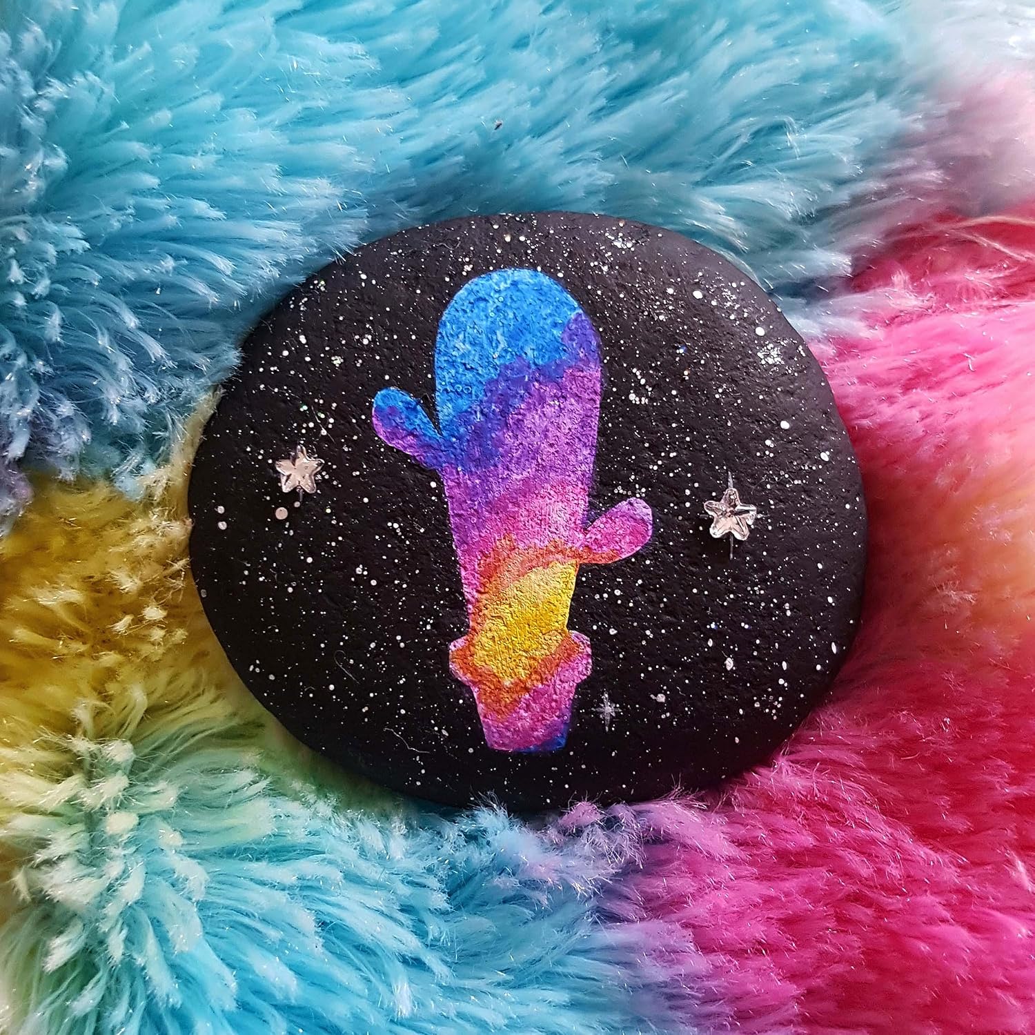 Zap! Extra Galaxy Rock Painting