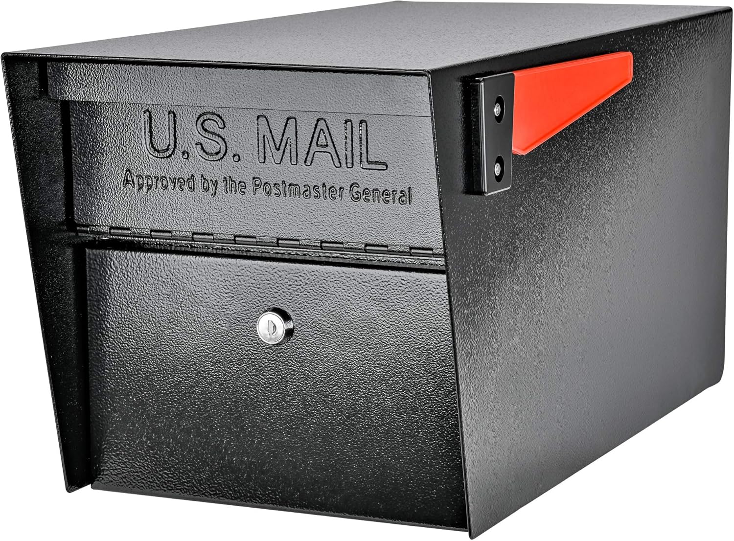Mail Boss 7506 Mail Manager Security Mailbox and 7121 Mounting Post, Black