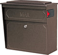 Mail Boss 7174 Townhouse, Bronze Wall Mount Decorative Locking Security Mailbox For Home,Medium
