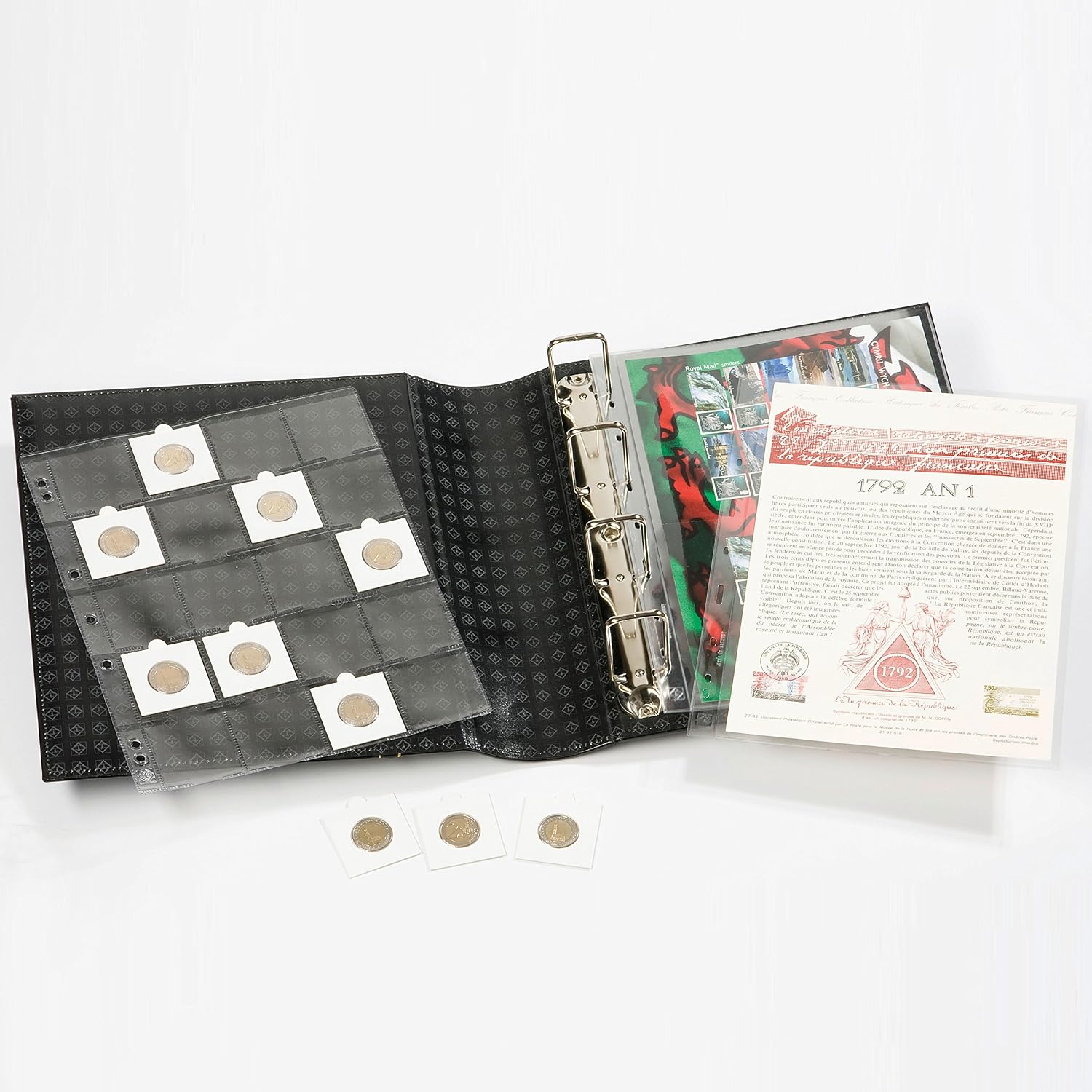 Lighthouse GRANDE G Binder & Slipcase Coin/Stamp/Currency/Document Collectibles Album Red/Burgundy