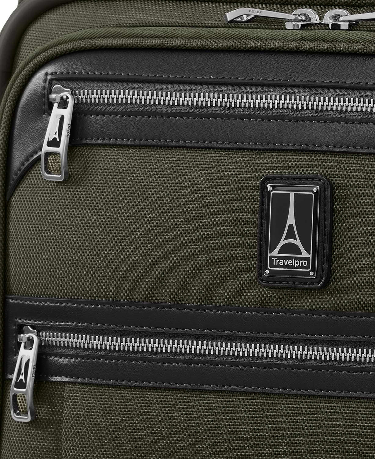 Travelpro Platinum Elite Softside Expandable Carry on Luggage, 2 Wheel Upright Suitcase, USB Port, Men and Women, Pilot Green, Carry On 22-Inch