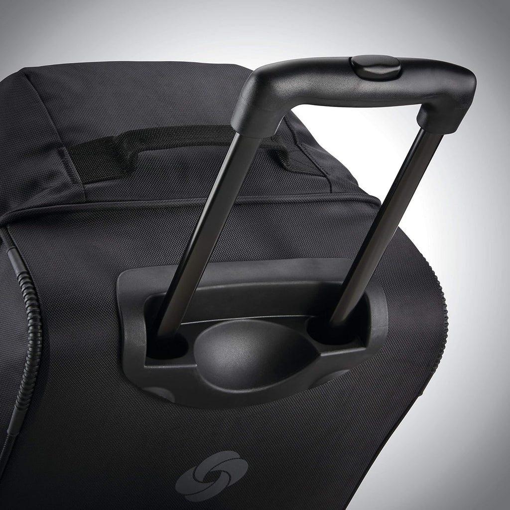 Samsonite Andante 2 Wheeled Duffel Bag – 32-Inch Durable Rolling Luggage with Inline Skate Wheels, Push-Button Handle & Spacious Compartments – Travel-Friendly and Lightweight- Navy/Black