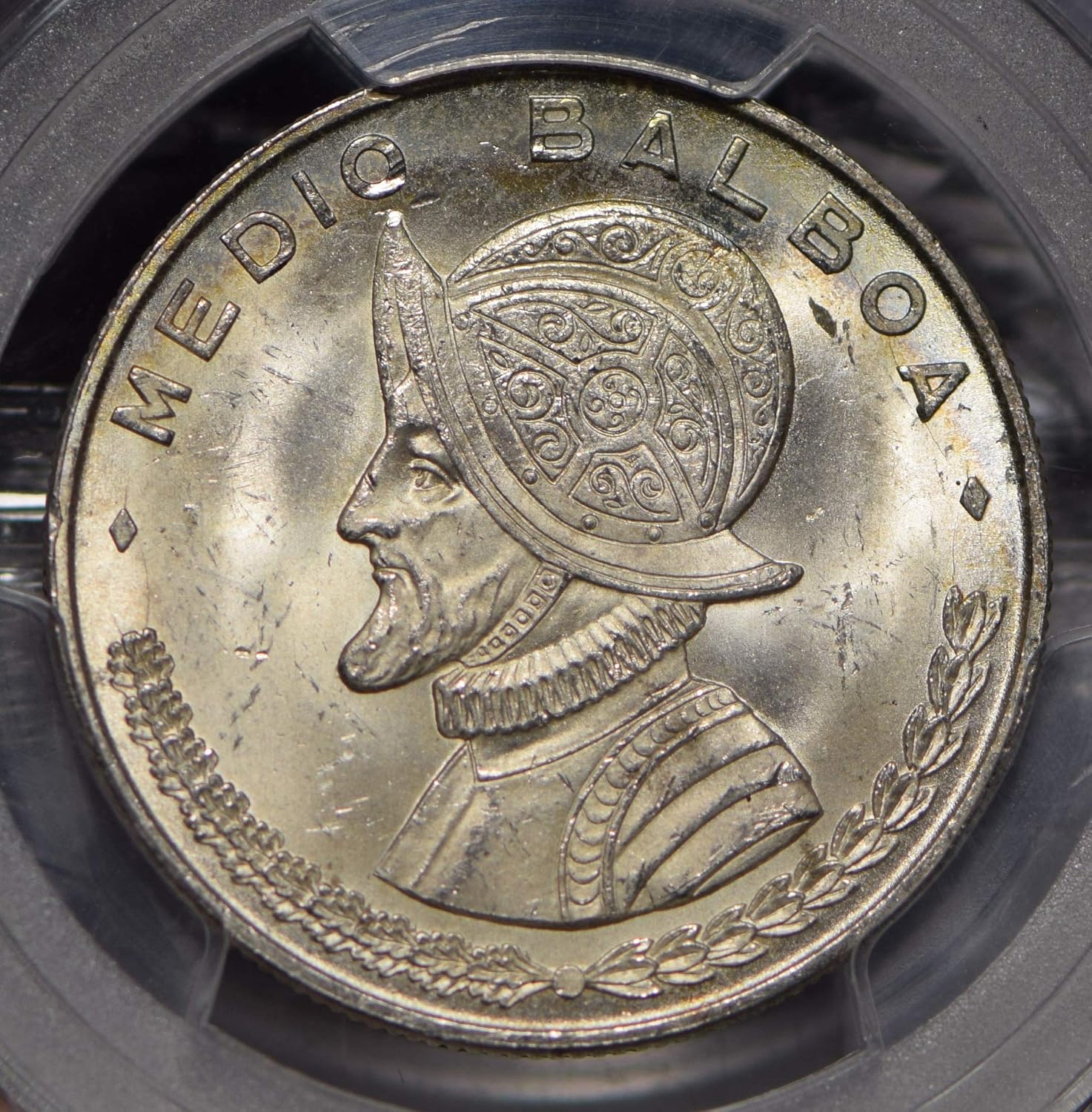 Collectible Coin Panama 1961 1/2 Balboa Eagle animal PCGS MS65+ rare this grade PC0779