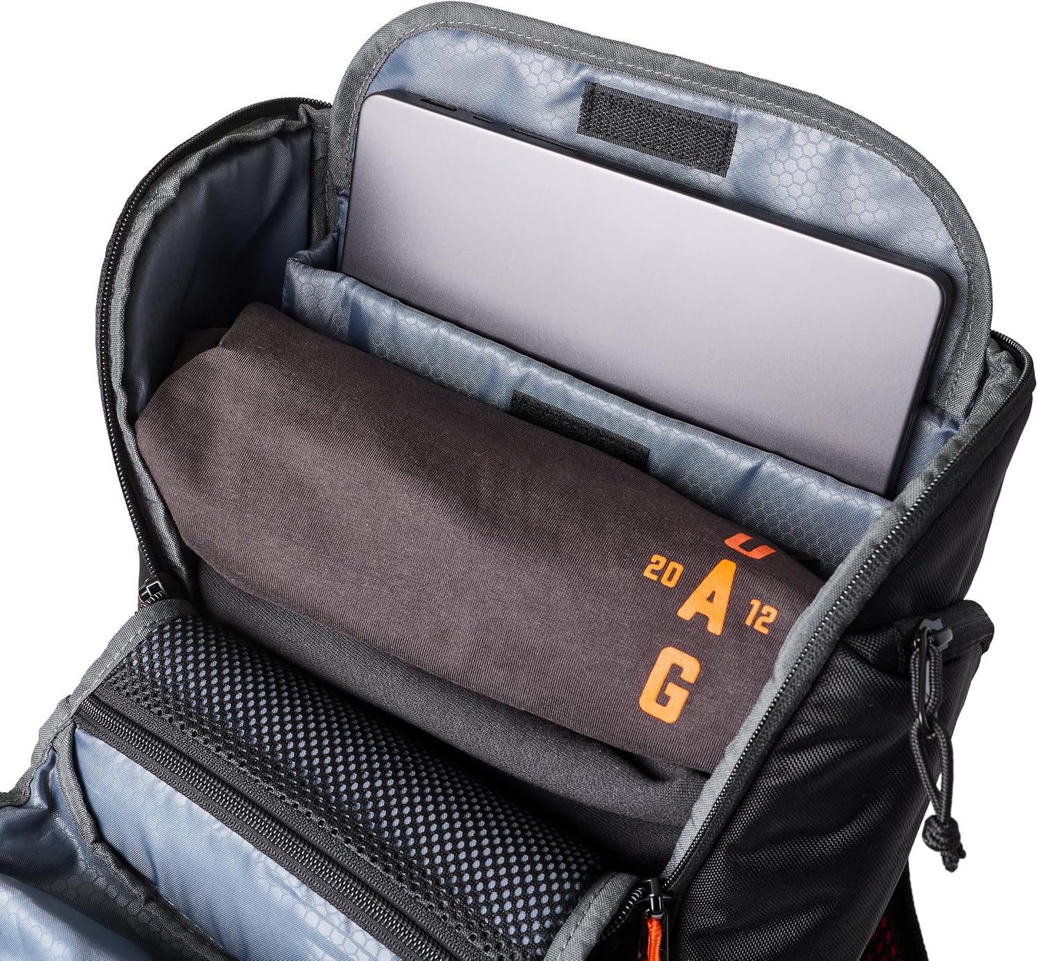 URBAR ARMOR GEAR UAG 20-Liter Laptop Backpack - Lightweight Travel Carry-on Luggage Daypack Fits up to 16' Laptop, Civilian Black/Orange