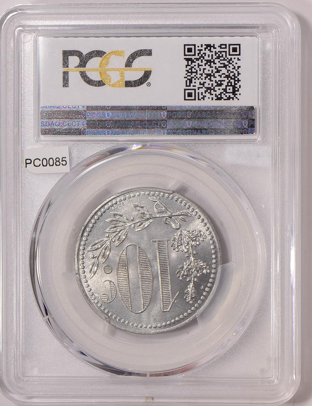 Collectible Coin PC0085 Algeria 1918 10 Cents PCGS MS 66 Lec-138 with J. Bory rare in this grade