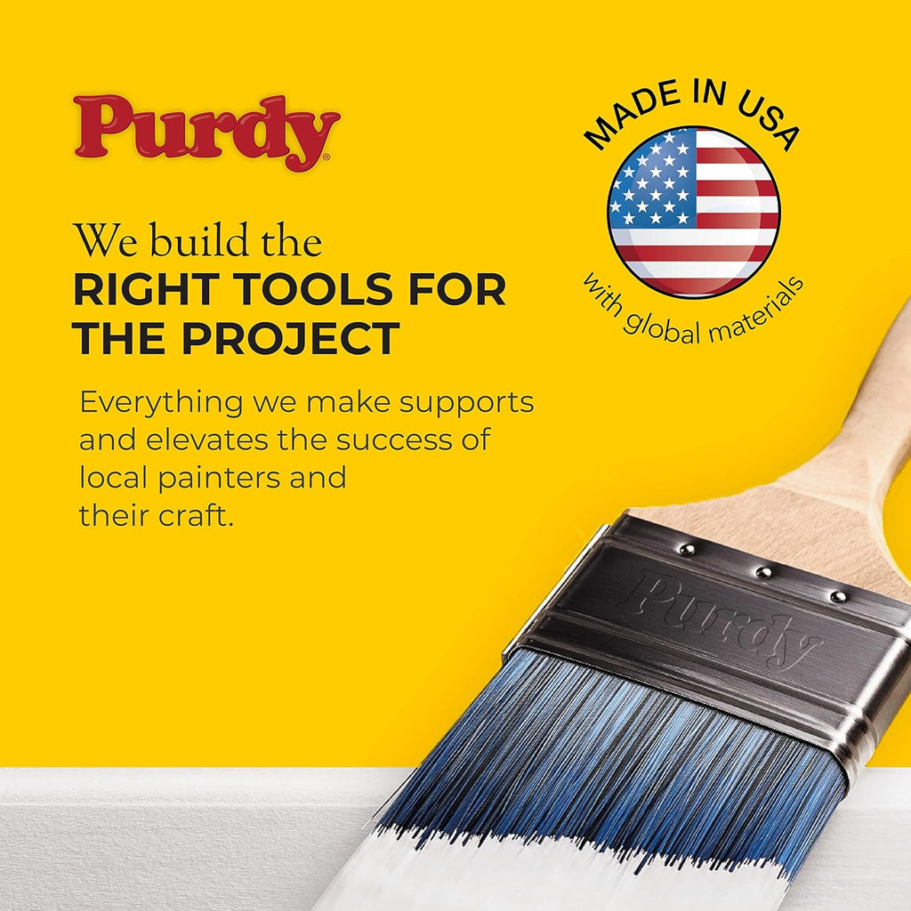 Purdy 144080225 Nylox Angular Trim Dale Brush, 2-1/2-Inch, 6-Pack