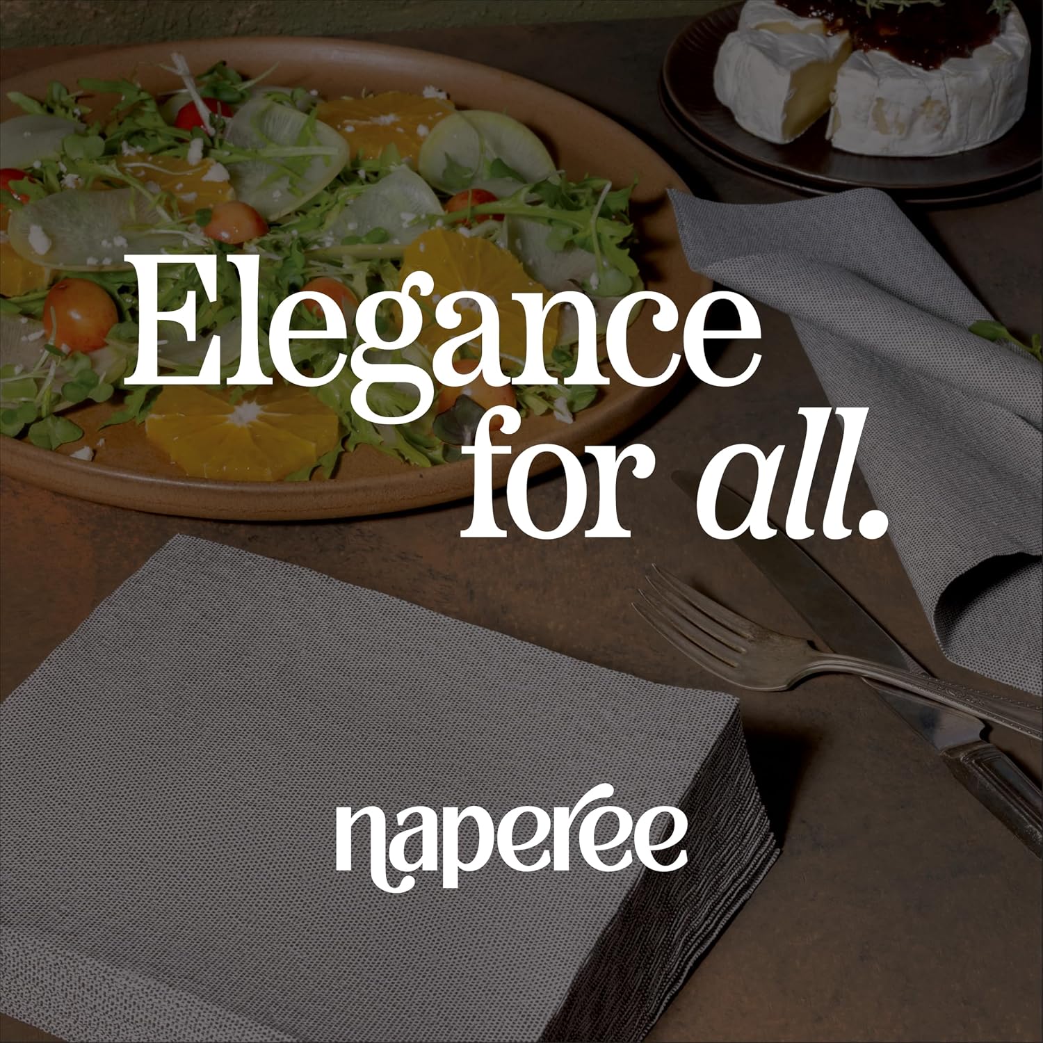 Disposable Dinner Napkins Blue Paper, [1200 Pack] 12' x 17' 2-Ply Quilted Colored Blue Napkins For Wedding, Reception, Party Or Event