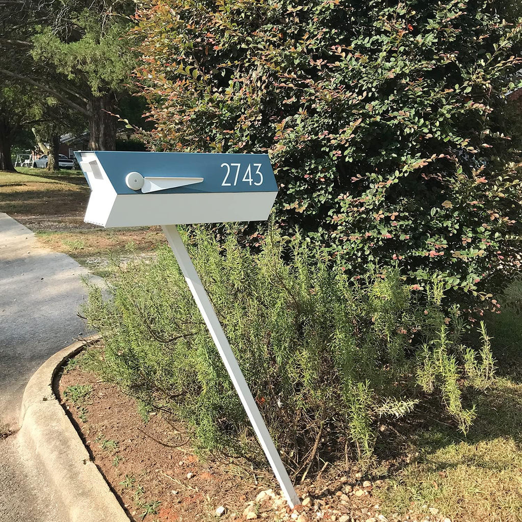modbox USA Modern Curbside Mailbox Post (Satin White)